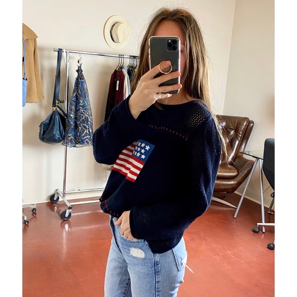 (Norton Studio) American Flag Sweater - Picture 8 of 8